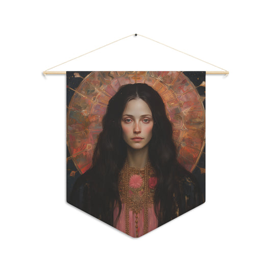 Saint Susanna Wall Banner / Wall Hanging - Prayer room art - Catholic Home Art - Large Saint Art - 18" x 21"