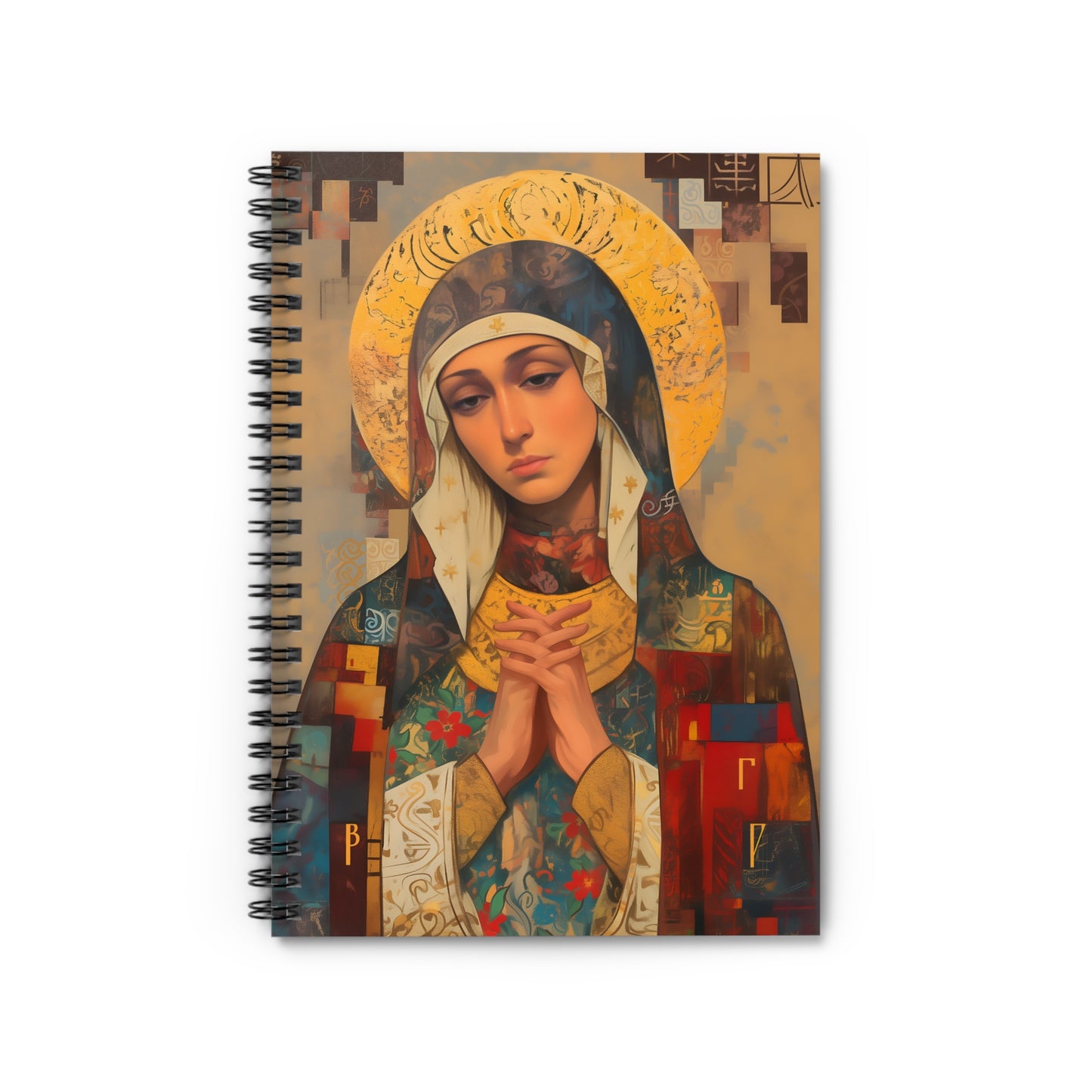 Virgin Mary - Holy Mother of Grace - Sanctified Souls Art - Religious - Spiral Notebook - Ruled Line - Catholic Religious art