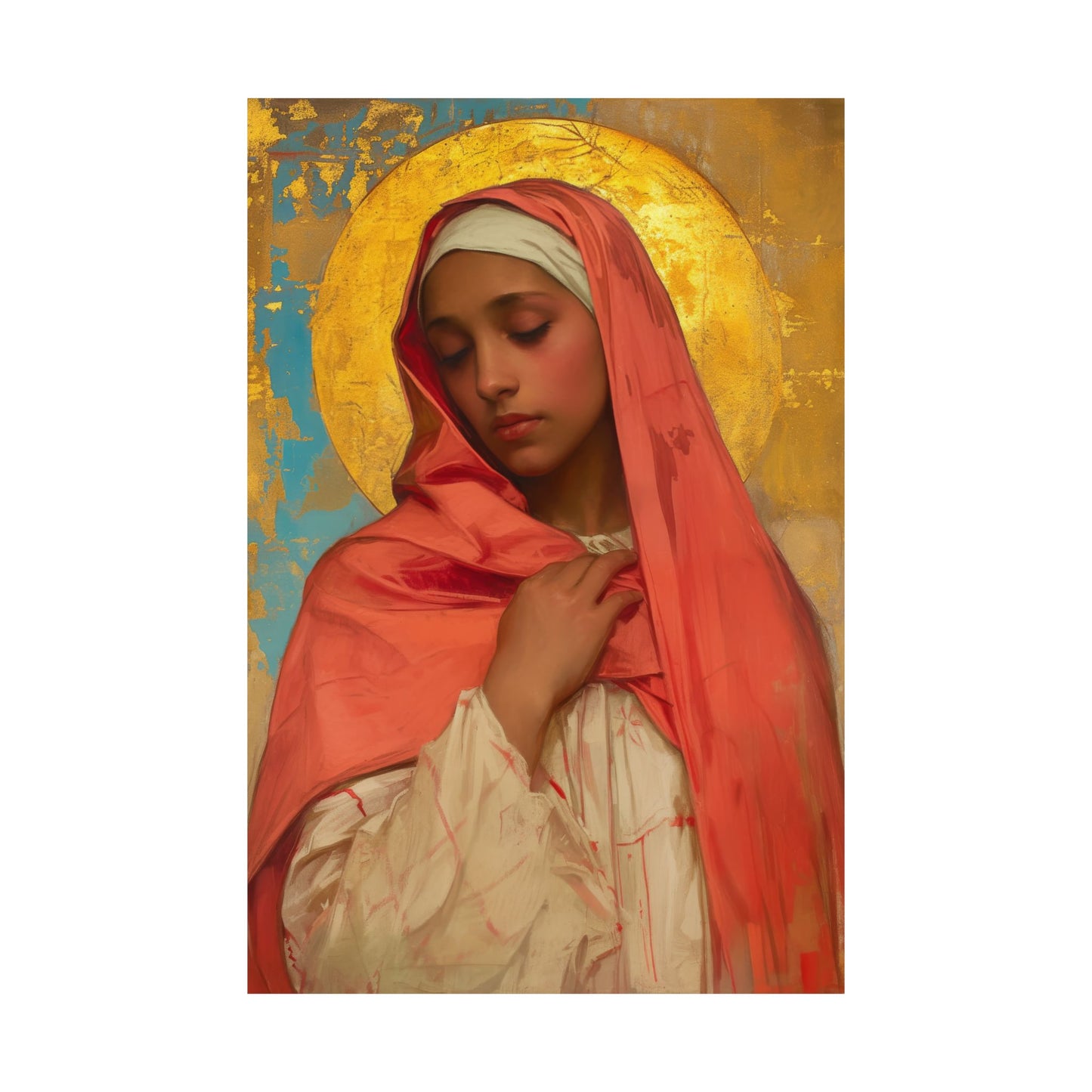 Saint Lea of Rome - Sanctified Souls Print - Multiple Sizes - Premium Matte Vertical Posters - Catholic Saint Art