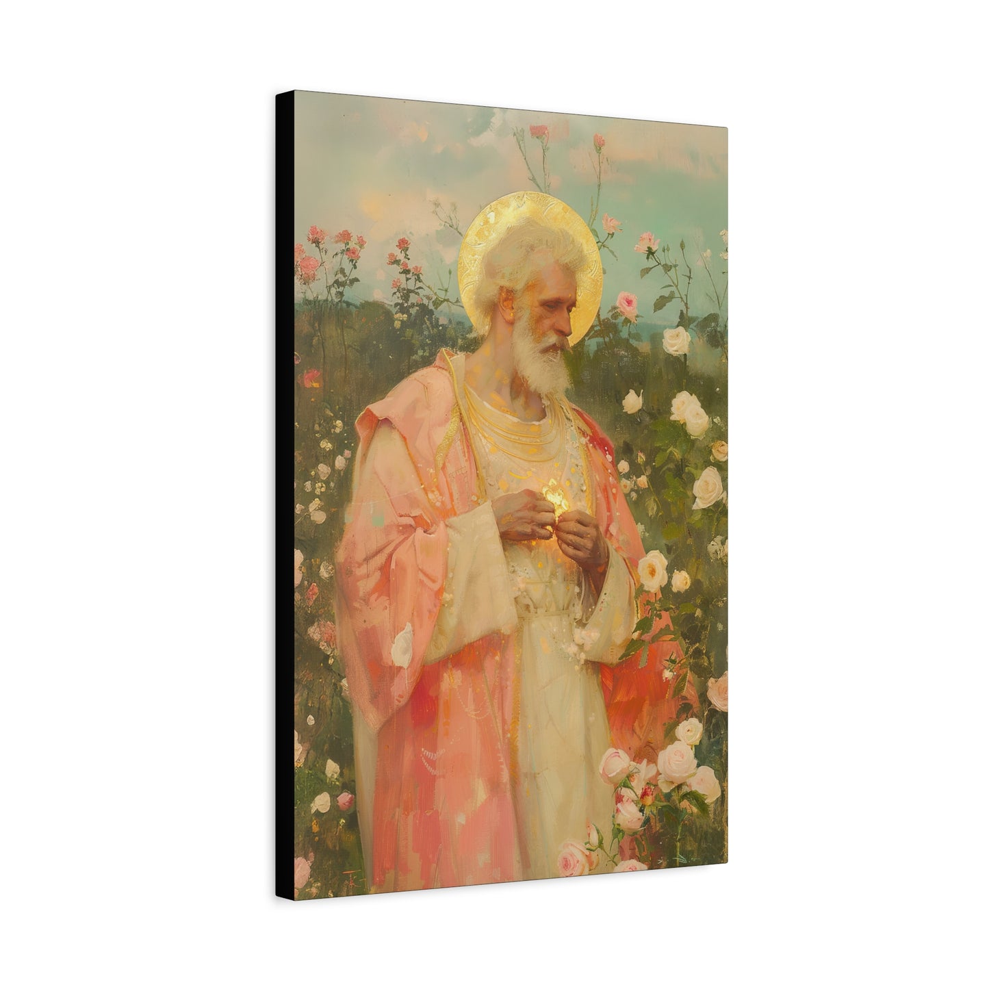 Saint Valentine - Multiple Sizes - Catholic Home art - Museum Wrapped Canvas - Sanctified Souls Print - Catholic Saint Art