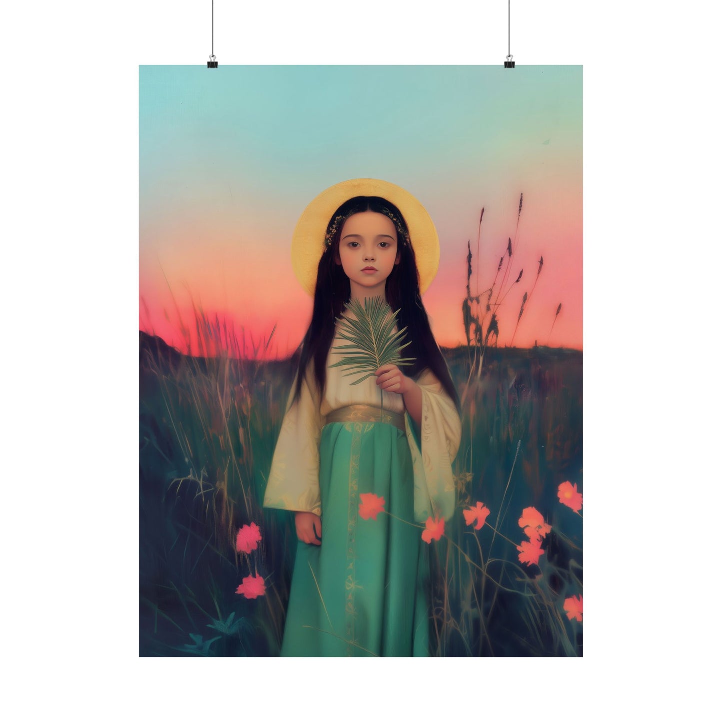 Saint Charity -  Sanctified Souls Print - Multiple Sizes - Premium Posters - Catholic Art - Christian Home - Martyr Saint