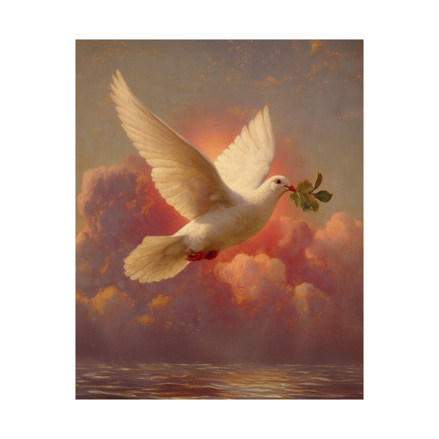 The Spirit Who Restored the Horizon - Holy Spirit - The Dove - Sanctified Souls Print - Multiple Sizes - Premium Matte Vertical Posters