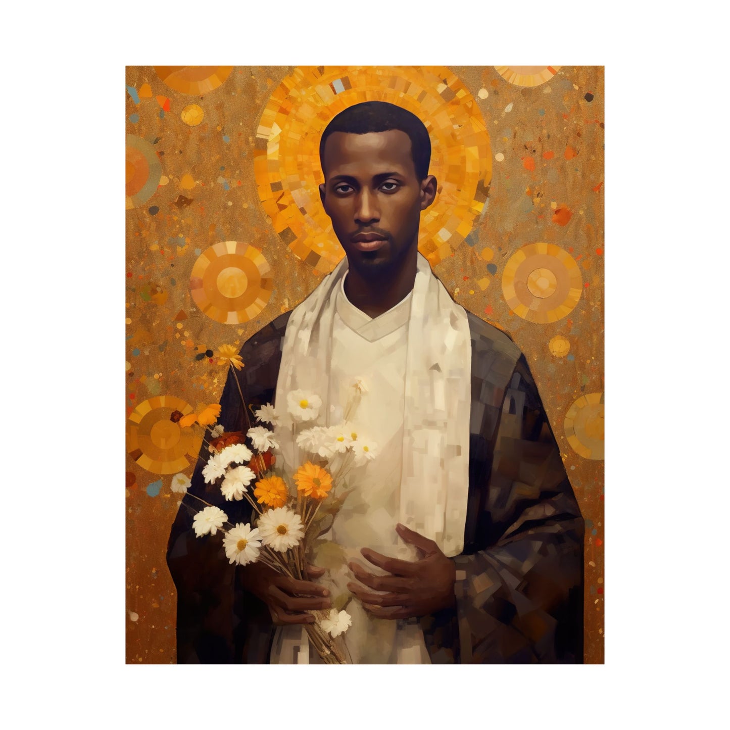 Saint Martin de Porres Print - Sanctified Souls Print - Multiple Sizes - Premium Matte Vertical Posters