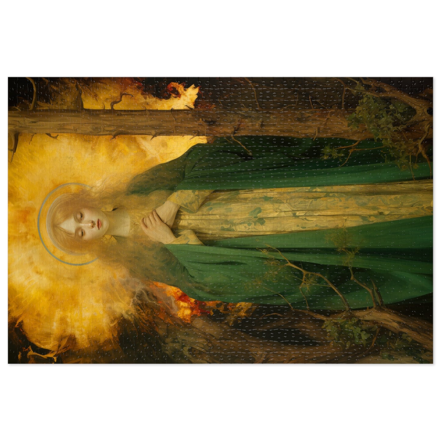 Saint Afra - Puzzle and Keepsake Tin - Religious Jigsaw Puzzle (30, 110, 252, 500,1000-Piece) - Religious Puzzle