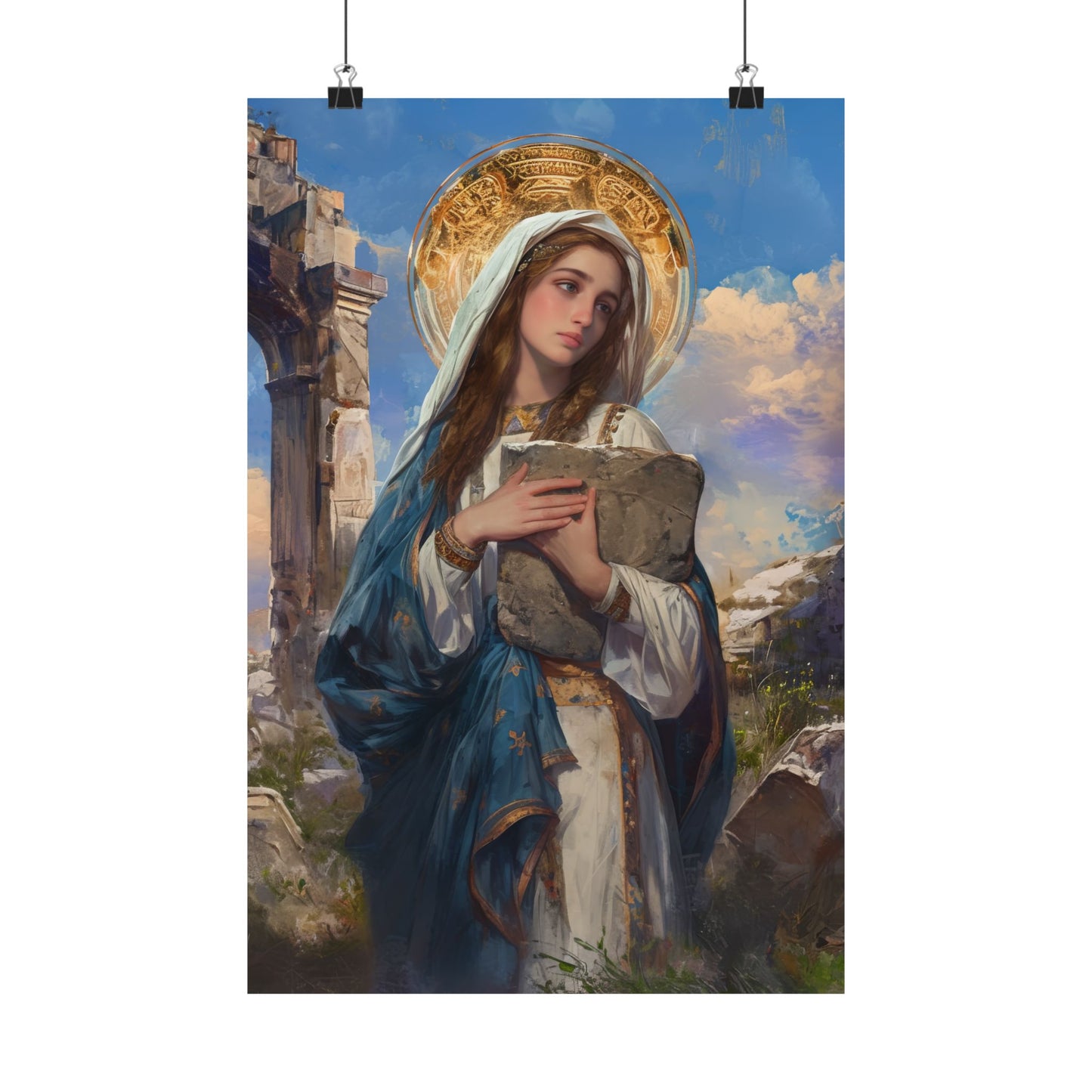 Saint Euphrasia of Constantinople Print - Sanctified Souls Print - Multiple Sizes - Premium Matte Vertical Posters