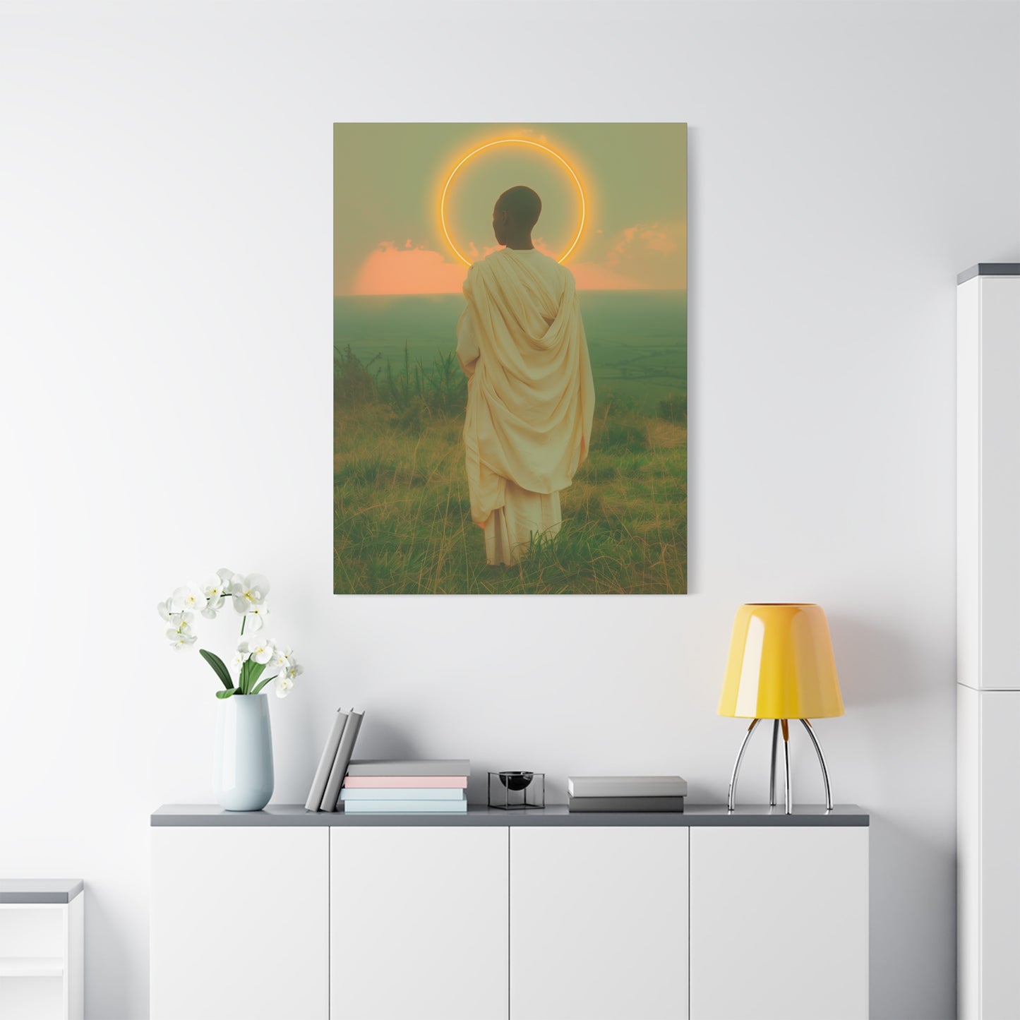 Saint Charles Lwanga -  Museum Wrapped Canvas - Sanctified Souls Print - Religious Art for your Home - Catholic Patron Saint Art