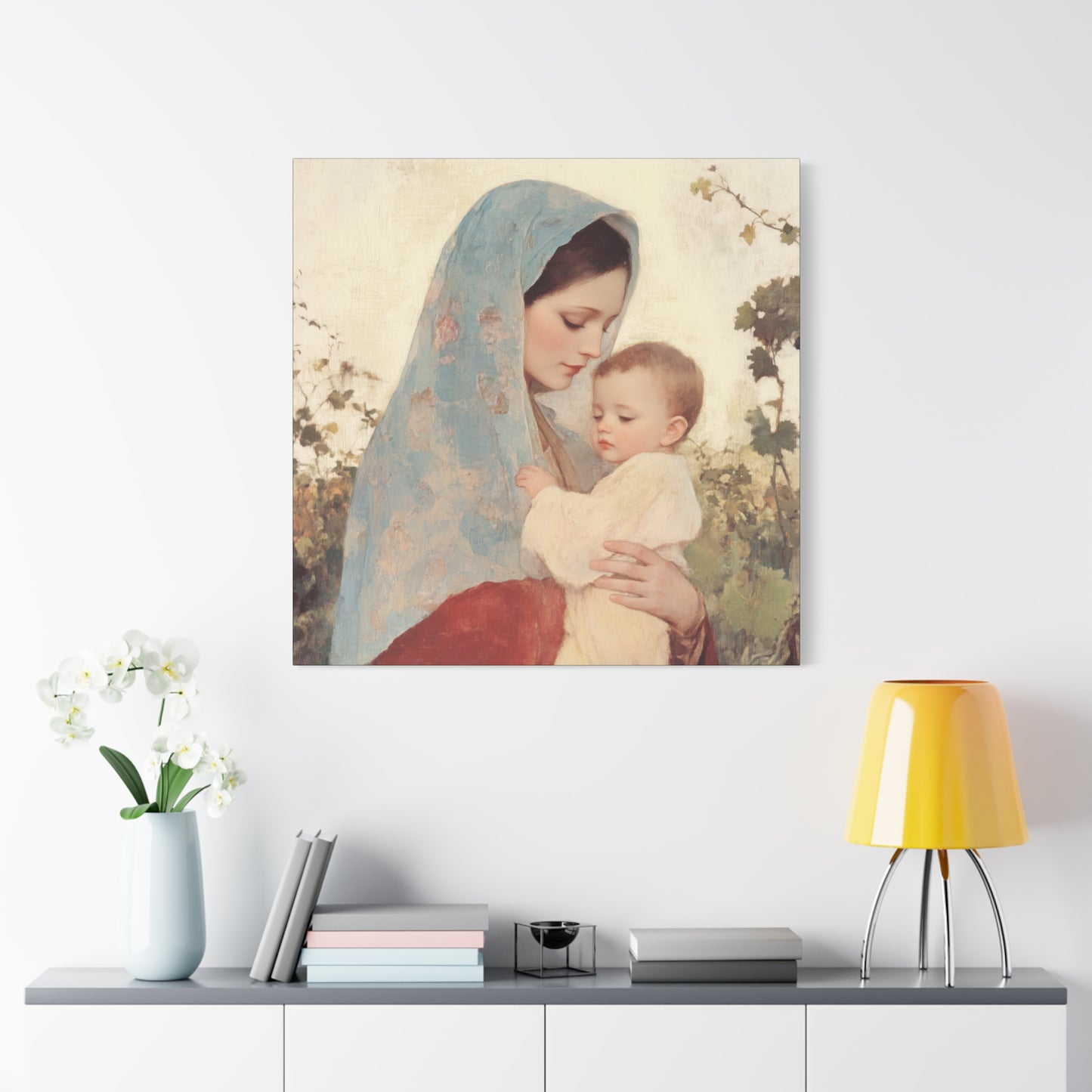 Our Lady of the Grapes / Out Lady of the Harvest - Gallery Wrapped Canvas - Print - Religious Art for your Home - Catholic Art
