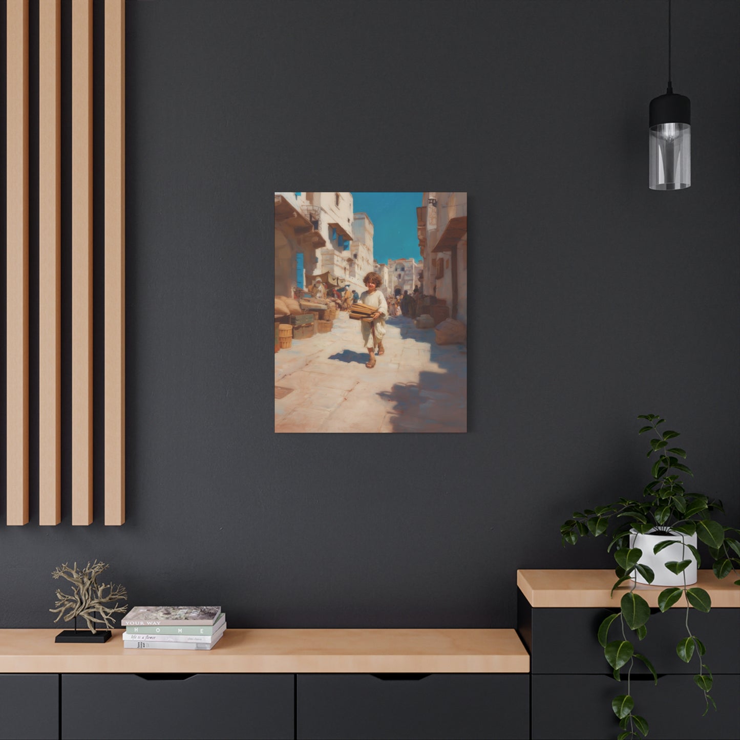 Nazareth and the Hidden Light of Christ - Gallery Wrapped Canvas - Print - Religious Art for your Home - Catholic Art