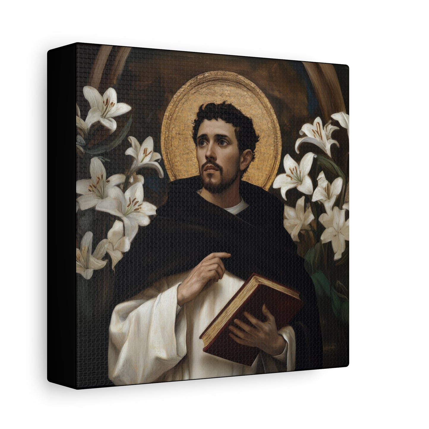 Saint Dominic -  Museum Wrapped Canvas - Sanctified Souls Print - Religious Art for your Home - Catholic Patron Saint Art