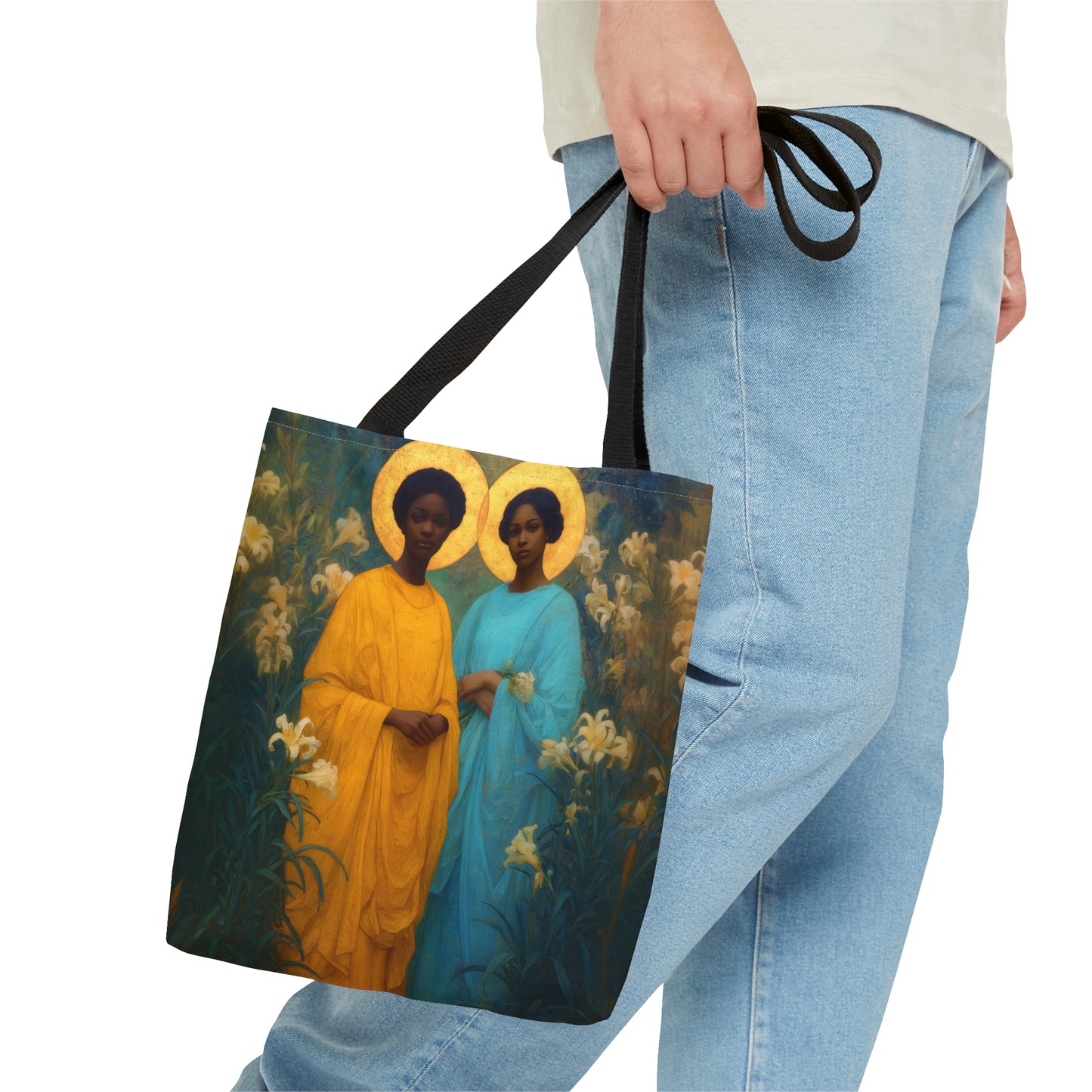 Saint Perpetua and Saint Felicity - Tote Bag - Large Medium Small Faith Art Bag - Bible Study Faith Purse - Double Sided