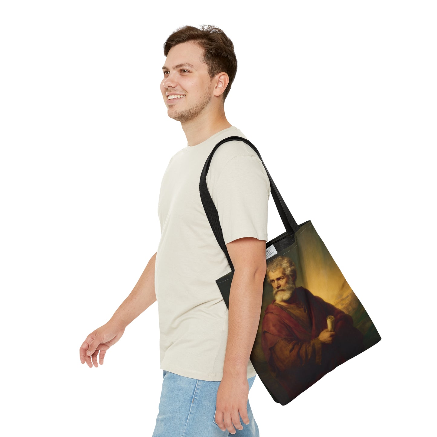 Saint Philip the Apostle Tote Bag - Large Medium Small Faith Art Bag - Bible Study Faith Purse - Double Sided