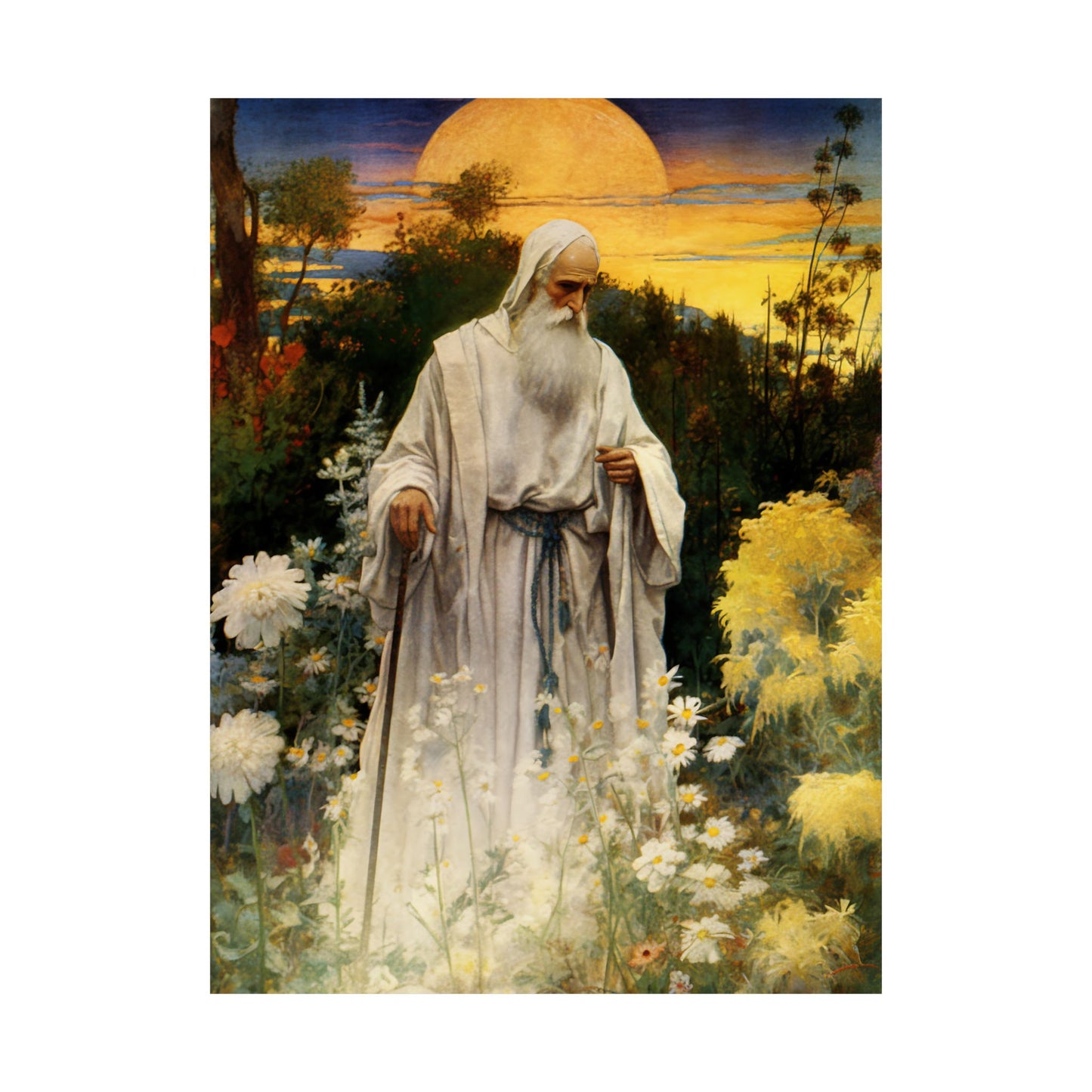 Saint Phocas the Gardener Print - Sanctified Souls Print - Multiple Sizes - Premium Matte Vertical Posters