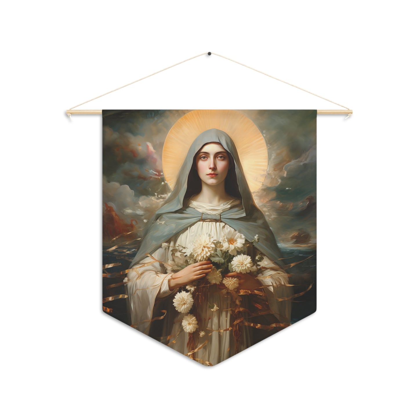 Saint Rose Venerini Wall Banner / Wall Hanging / Pennant - Prayer room - Catholic Art - Saint Art - Large Saint Print - 18" x 21"
