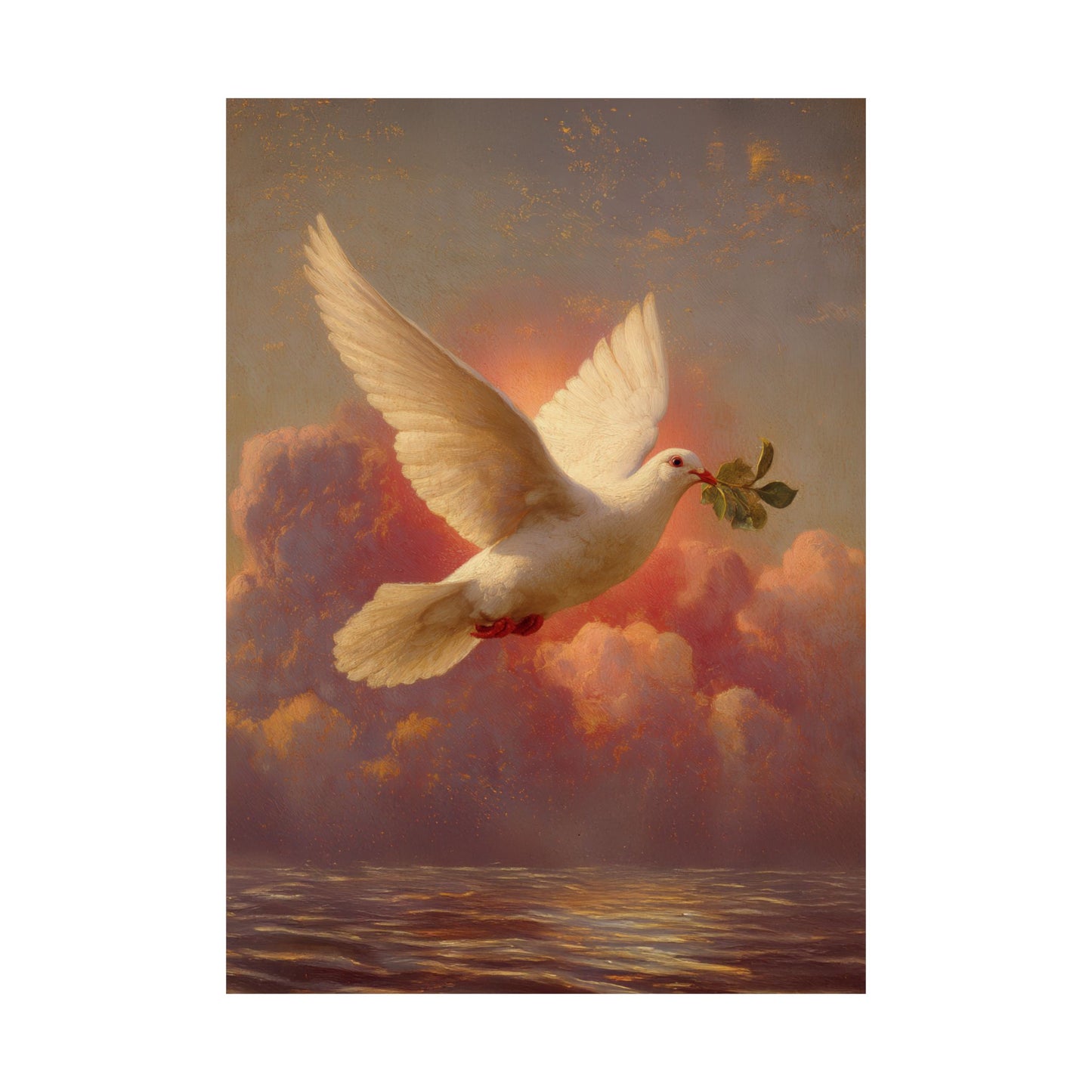 The Spirit Who Restored the Horizon - Holy Spirit - The Dove - Sanctified Souls Print - Multiple Sizes - Premium Matte Vertical Posters
