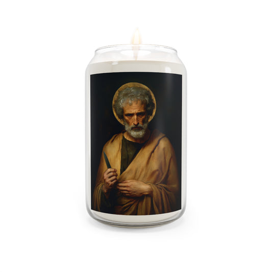 Saint Bartholomew the Apostle  - - Scented Prayer Candle, 13.75oz - Tall Size - Religious Prayer Candle - Catholic Art