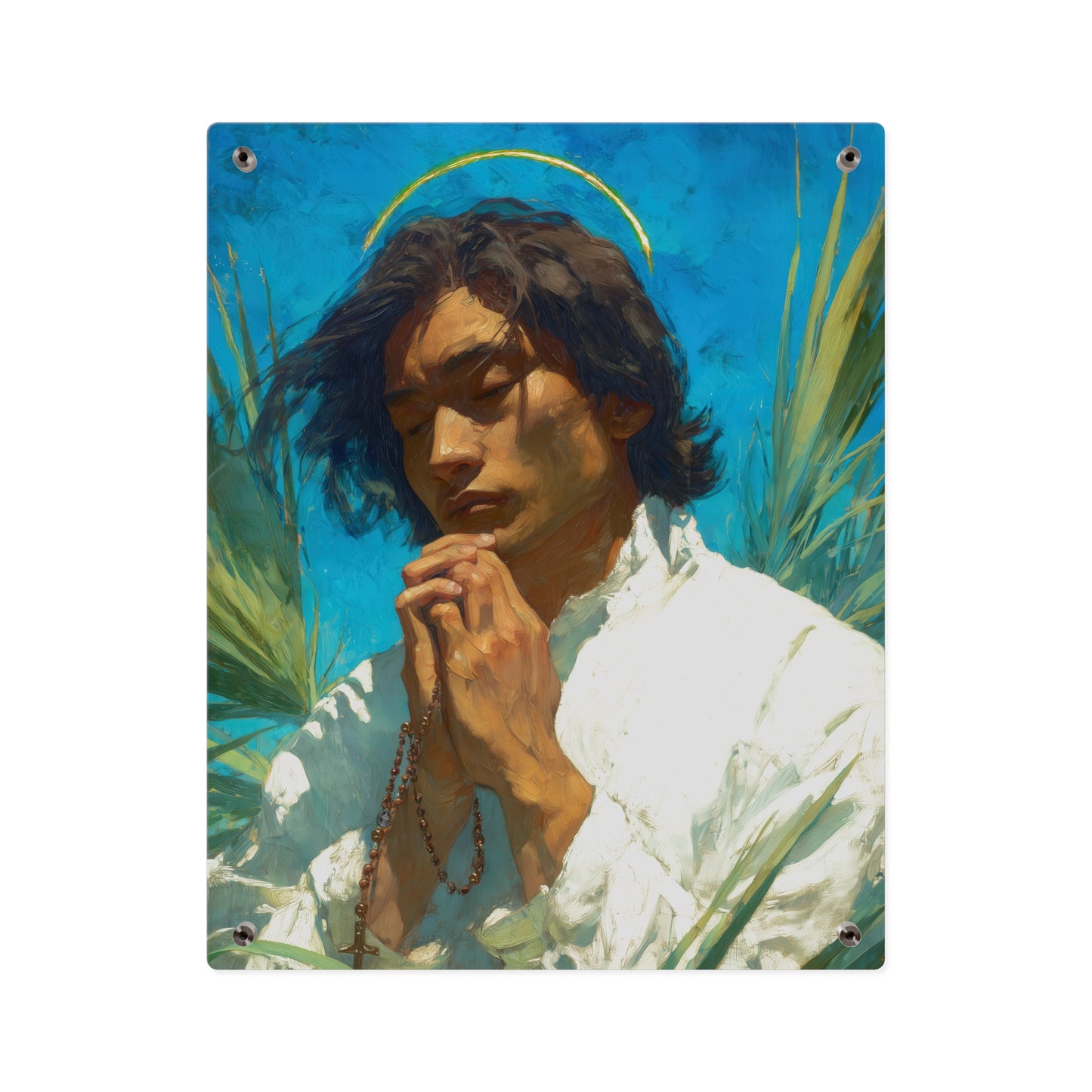 Saint Lorenzo Ruiz Wall Art Panel - Ready to Hang Acrylic Print - Catholic Saint Art - Patron Saint Print - Martyr Art
