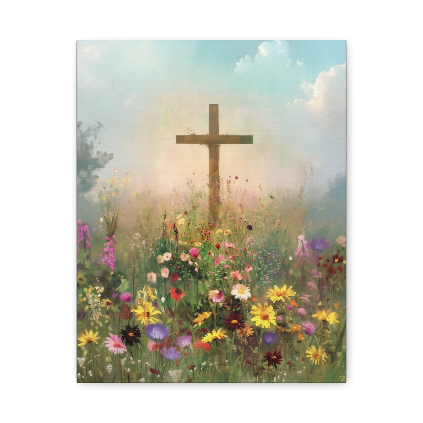 The Cross That Called the Earth to Life - Gallery Wrapped Canvas - Print - Religious Art for your Home - Catholic