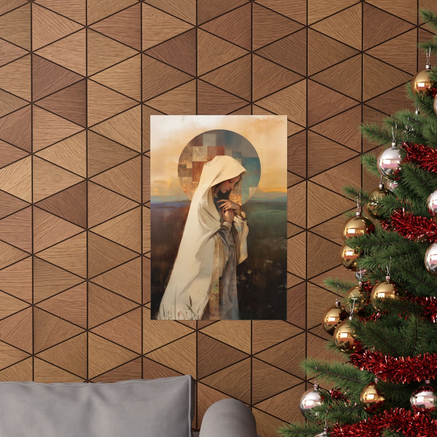 Our Lady of the Prairie - Sanctified Souls Print - Multiple Sizes - Premium Posters - Catholic Art - Christian Home