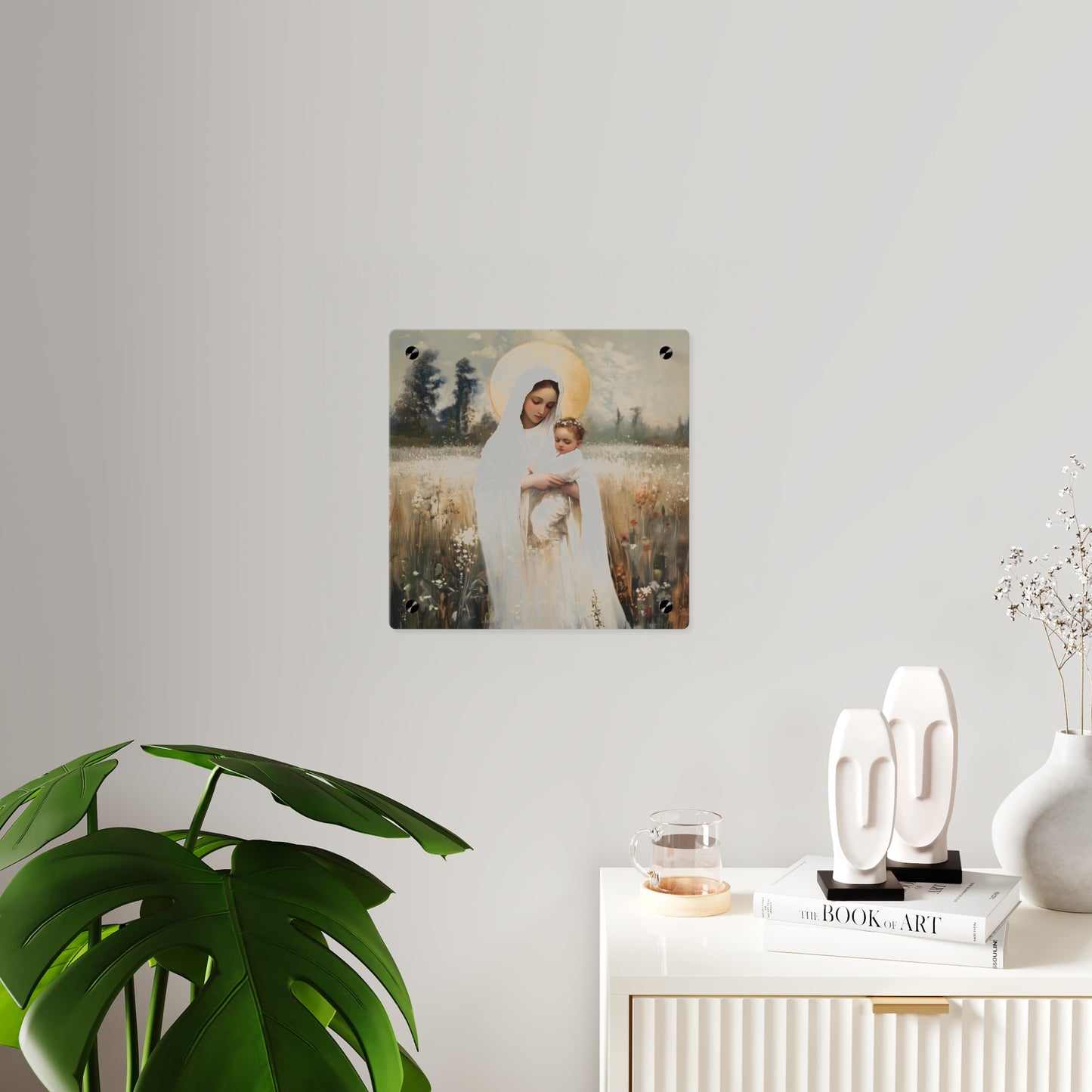 Our Lady of the Prairie Wall Art Panel - Ready to Hang Acrylic Print - Catholic Saint Art - Patron Saint Print