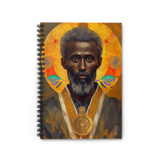 Saint Frumentius Journal - Sanctified Souls Art - Religious Based Notebook - Spiral Notebook - Ruled Line