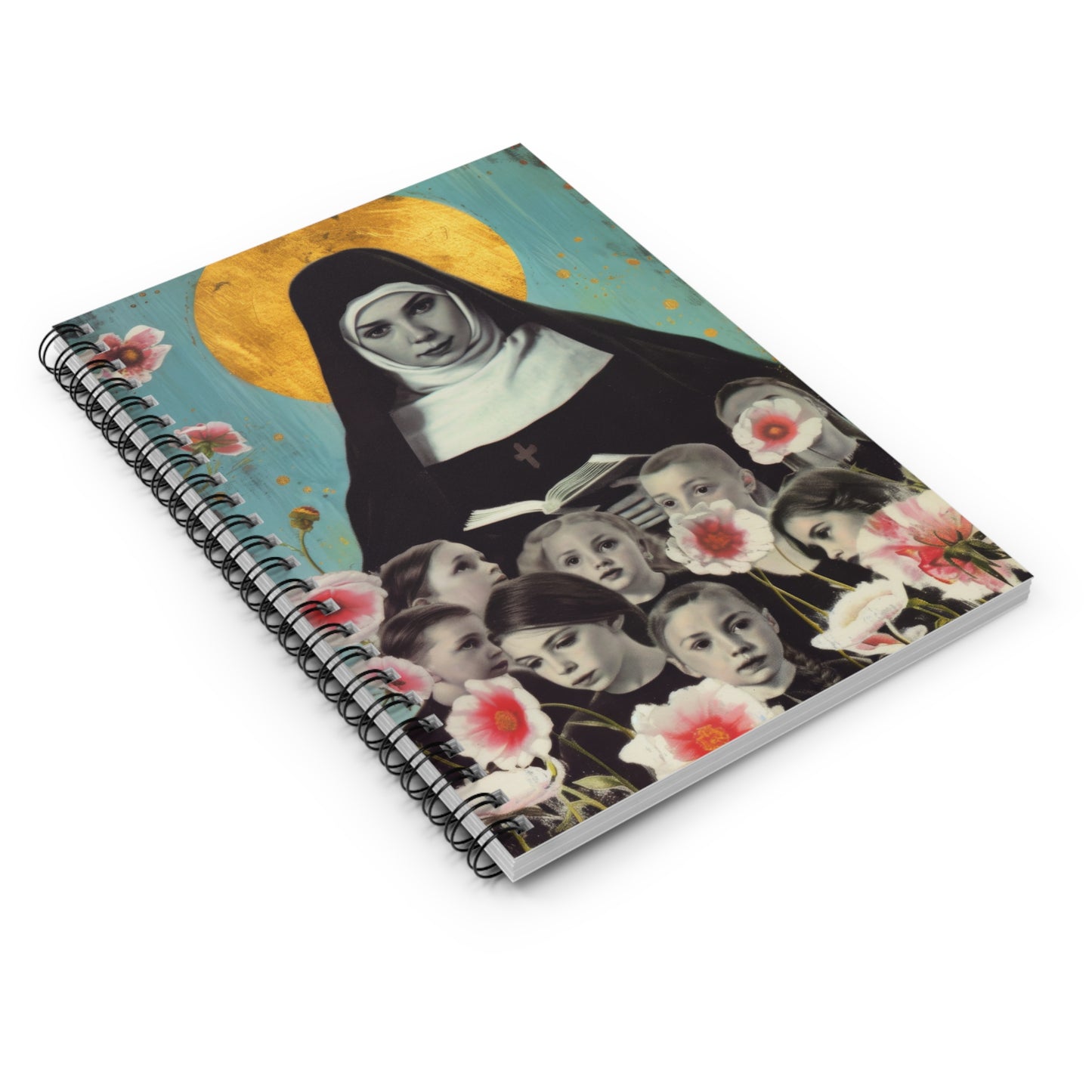 Saint Joan de Lestonnac - Sanctified Souls Art - Religious Based Notebook - Spiral Notebook - Ruled Line