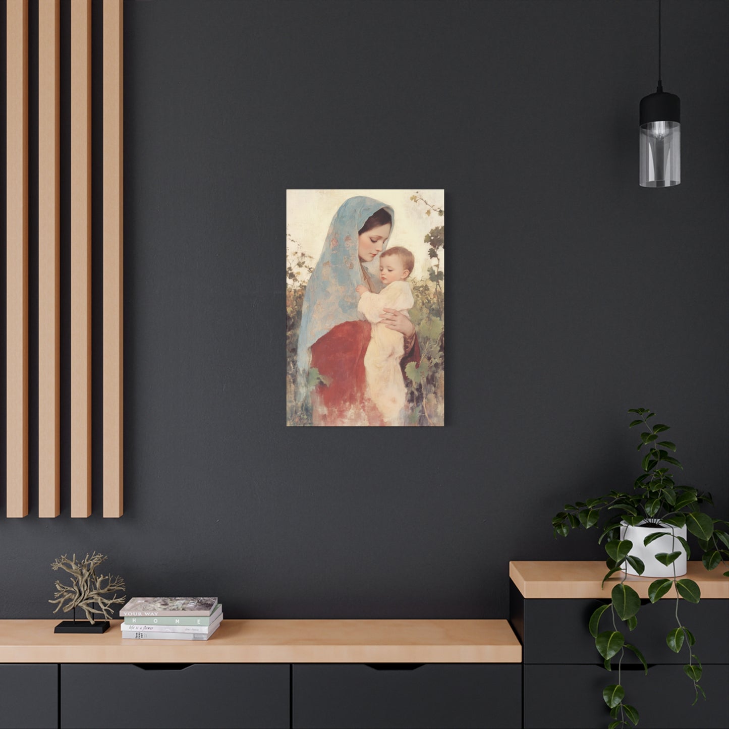 Our Lady of the Grapes / Out Lady of the Harvest - Gallery Wrapped Canvas - Print - Religious Art for your Home - Catholic Art