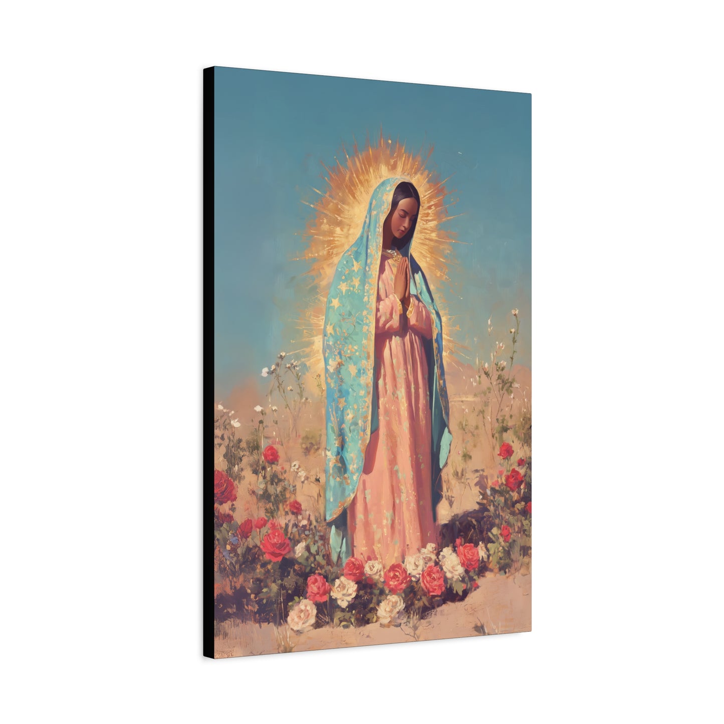Our Lady of Guadalupe - Gallery Wrapped Canvas - Print - Religious Art for your Home - Catholic Art