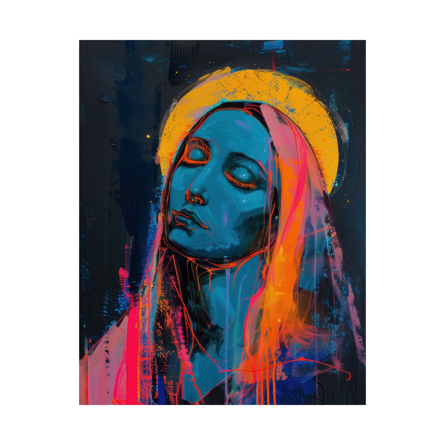 Mary, Mother of God - Mother of Eternal Wisdom Poster Print - Sanctified Souls Print - Multiple Sizes - Premium Posters - Catholic Art