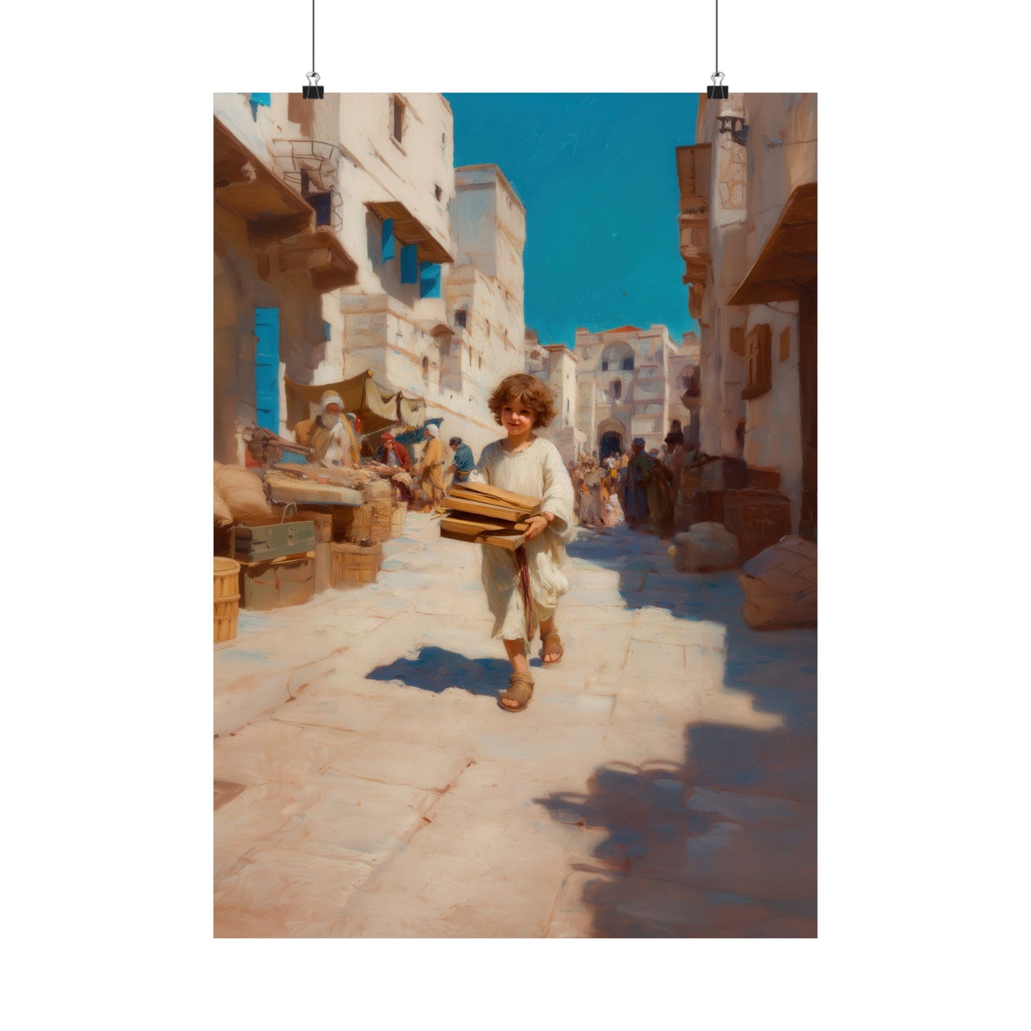 Nazareth and the Hidden Light of Christ - Sanctified Souls Print - Multiple Sizes - Premium Matte Vertical Posters