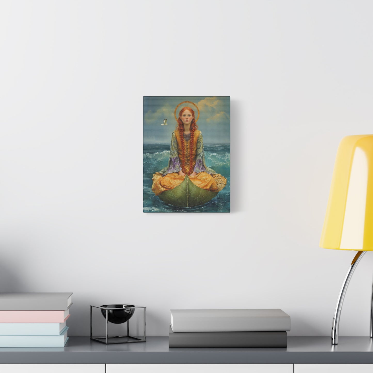 Saint Ia of Cornwall - Museum Wrapped Canvas - Sanctified Souls Print - Religious Art for your Home