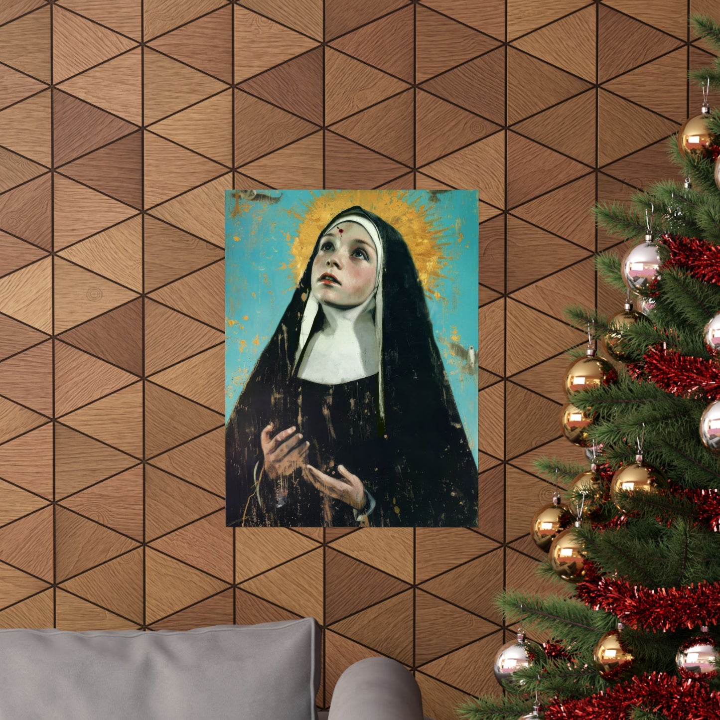 Saint Rita of Cascia - Sanctified Souls Print - Multiple Sizes - Premium Matte Vertical Posters