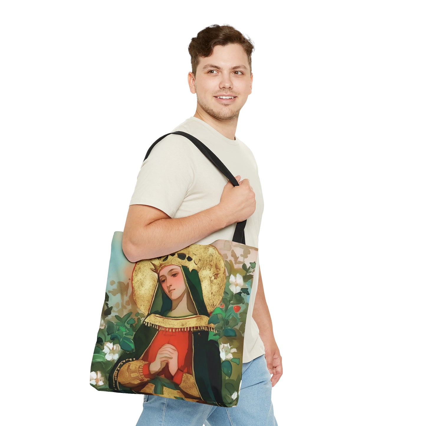 Saint Matilda of Germany Tote Bag - Purse - Three sizes - Large Medium Small Faith Art Bag - Catholic faith carry-all purse - Double Sided