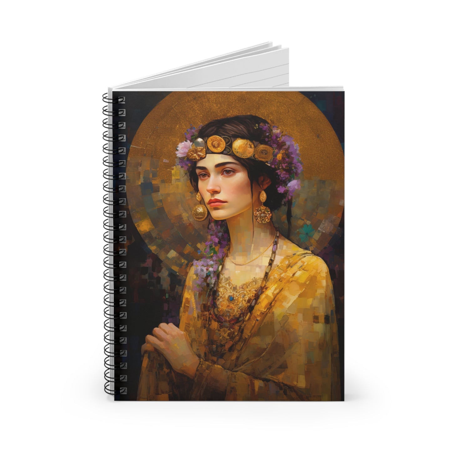 Saint Lydia Purpuraria Journal - Sanctified Souls Art - Religious Based Notebook - Spiral Notebook - Ruled Line