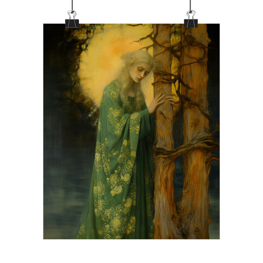 Saint Afra - Sanctified Souls Print - Multiple Sizes - Premium Matte Vertical Posters - Catholic Art - Religious Poster