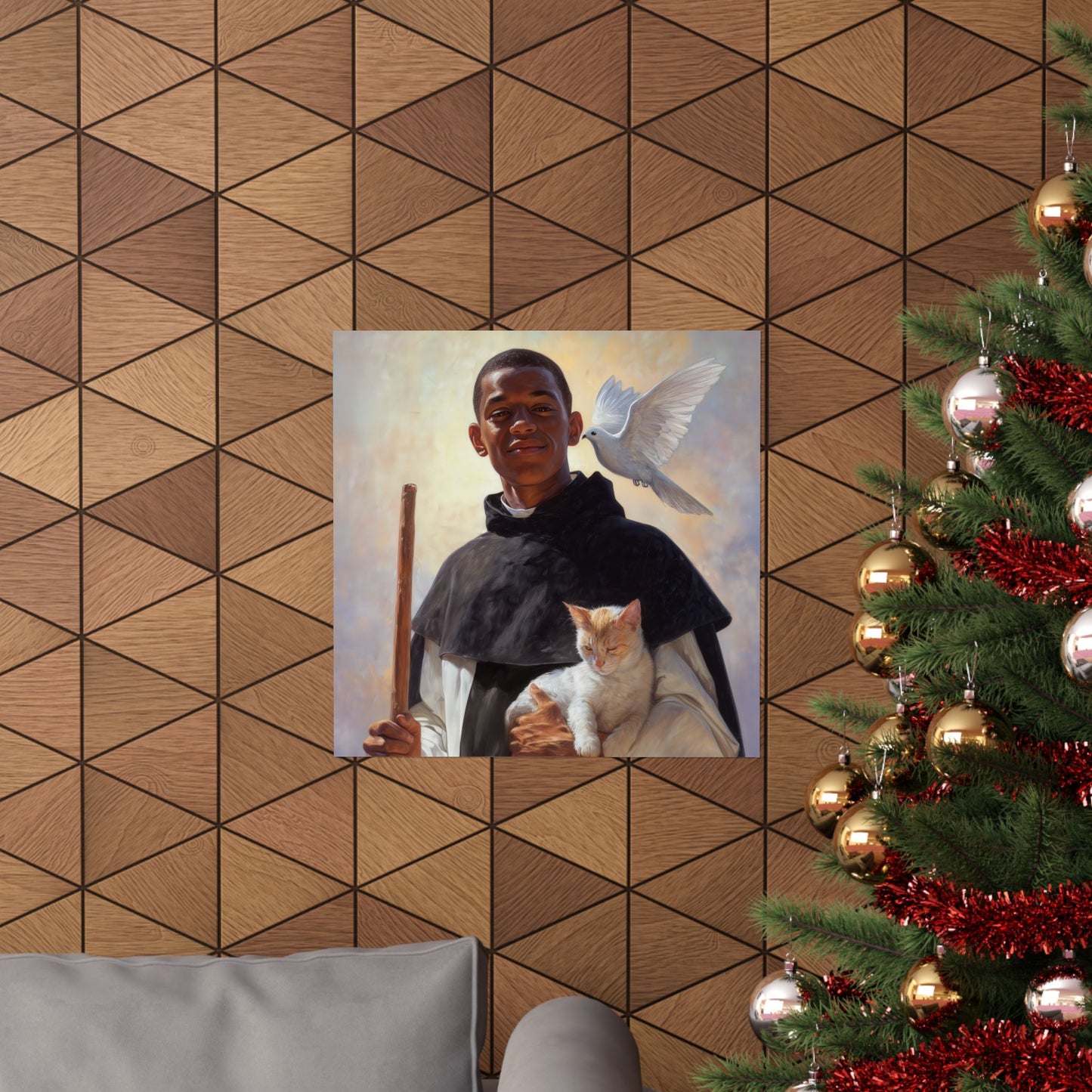 Saint Martin de Porres - Sanctified Souls Print - Multiple Sizes - Premium Matte Vertical Posters