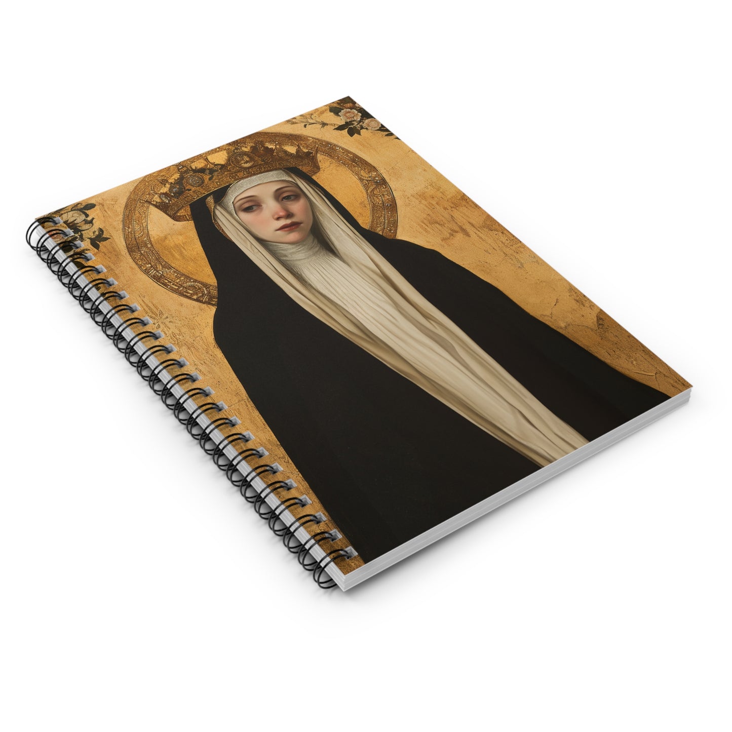 Saint Margaret of Hungary - Sanctified Souls Art - Religious Based Notebook - Spiral Notebook - Ruled Line
