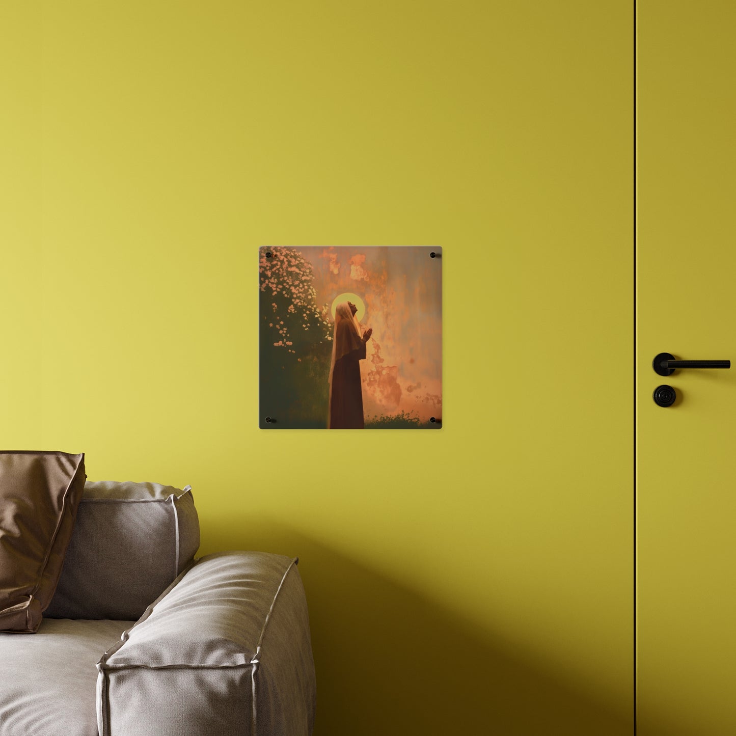 Saint Monica Wall Art Panel - Ready to Hang Acrylic Print - Catholic Saint Art - Patron Saint Print - No Frame needed