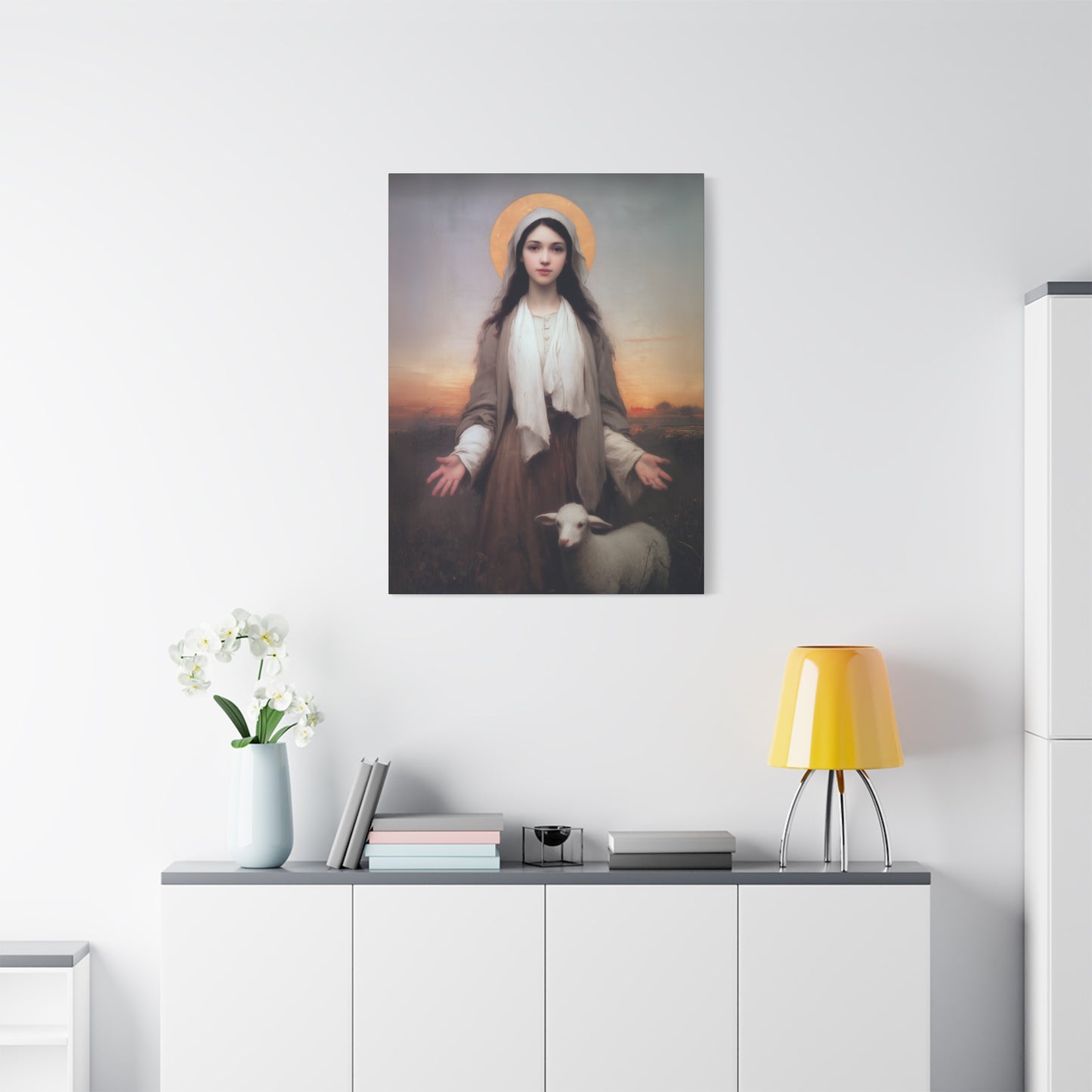 Saint Germaine Cousin - Gallery Wrapped Canvas - Print - Religious Art for your Home - Catholic Art