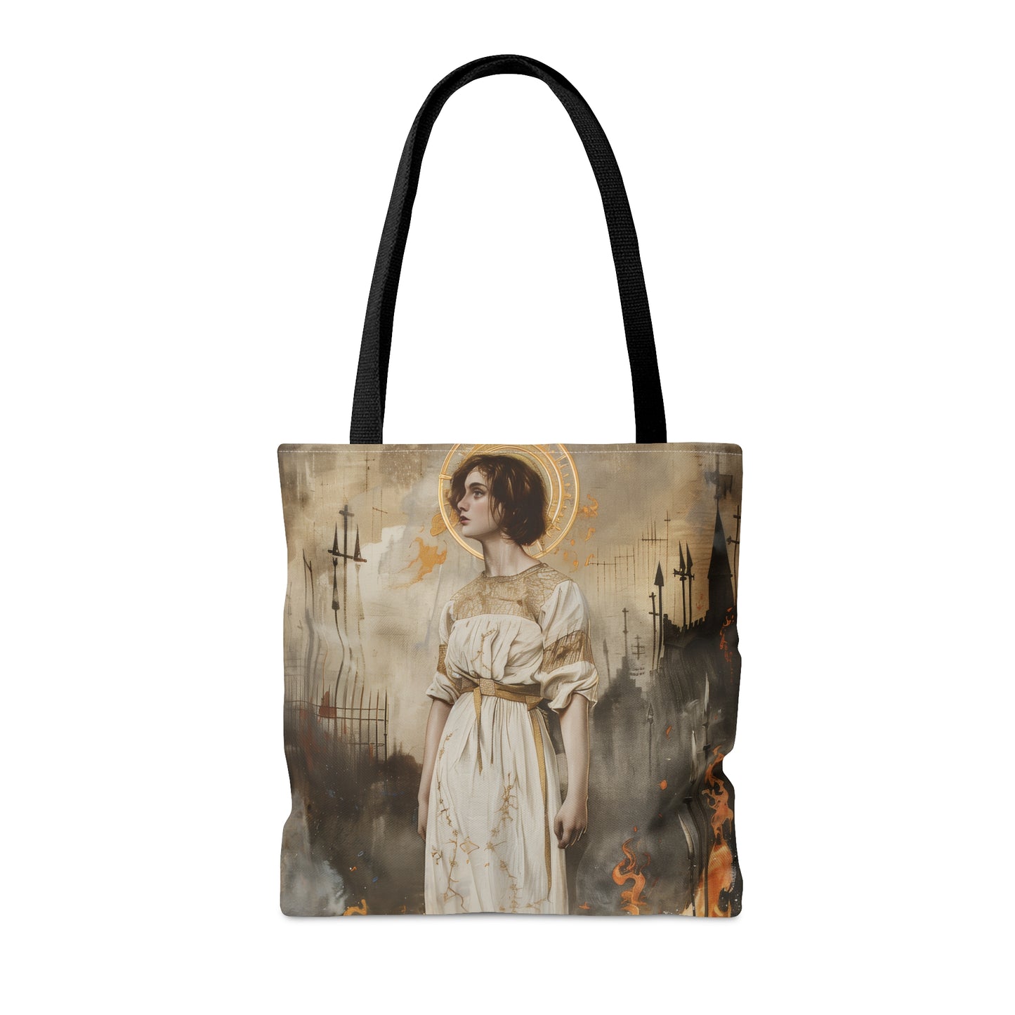Saint Joan of Arc - Purse - Three sizes - Large Medium Small Faith Art Bag - Catholic purse - Double Sided - Patron Saint Artwork