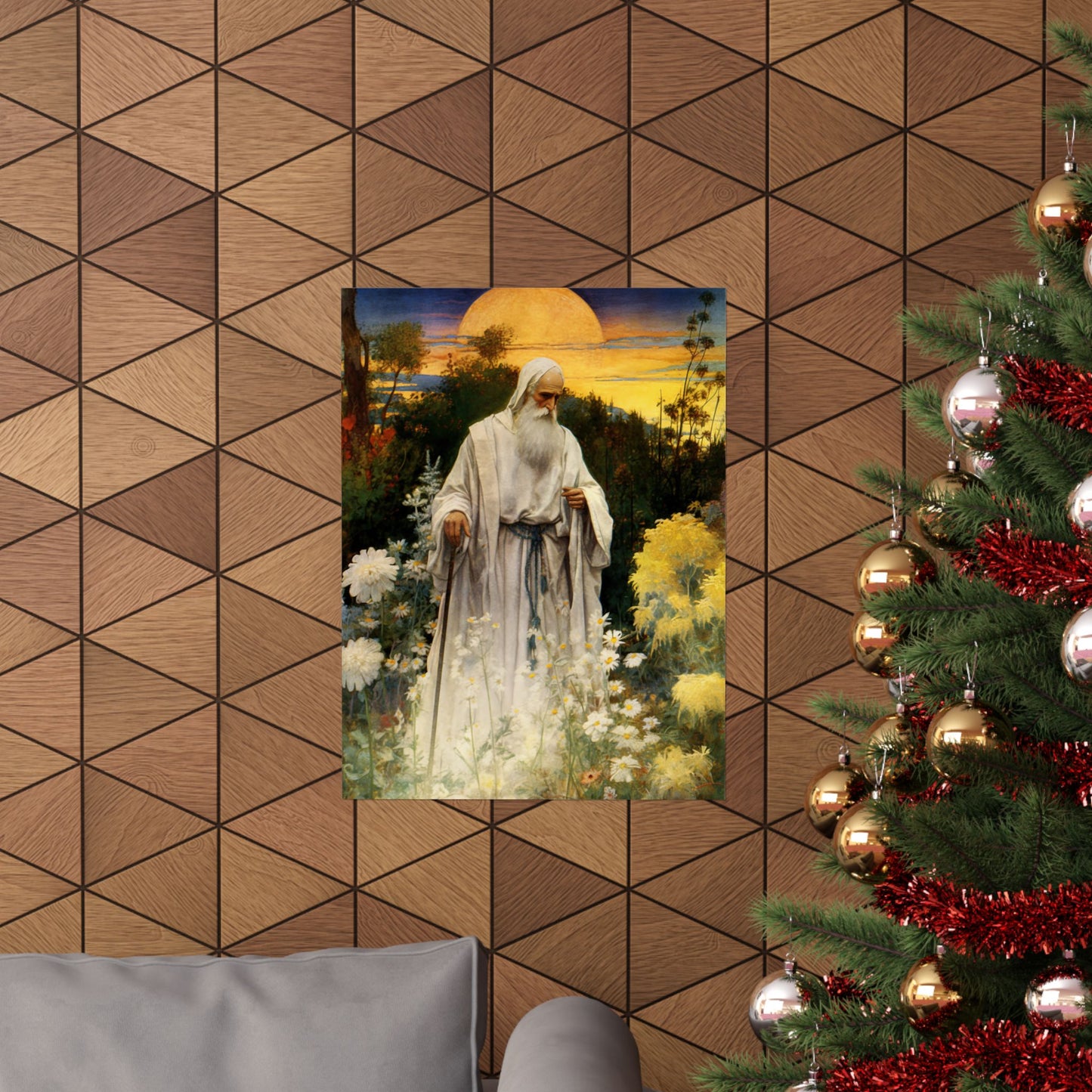 Saint Phocas the Gardener Print - Sanctified Souls Print - Multiple Sizes - Premium Matte Vertical Posters