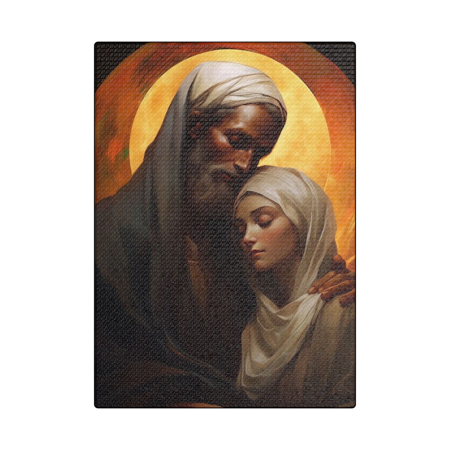 Saint Joachim and Saint Anne Canvas Print - Multiple Sizes - Catholic Home art - Museum Wrapped Canvas - Sanctified Souls Print