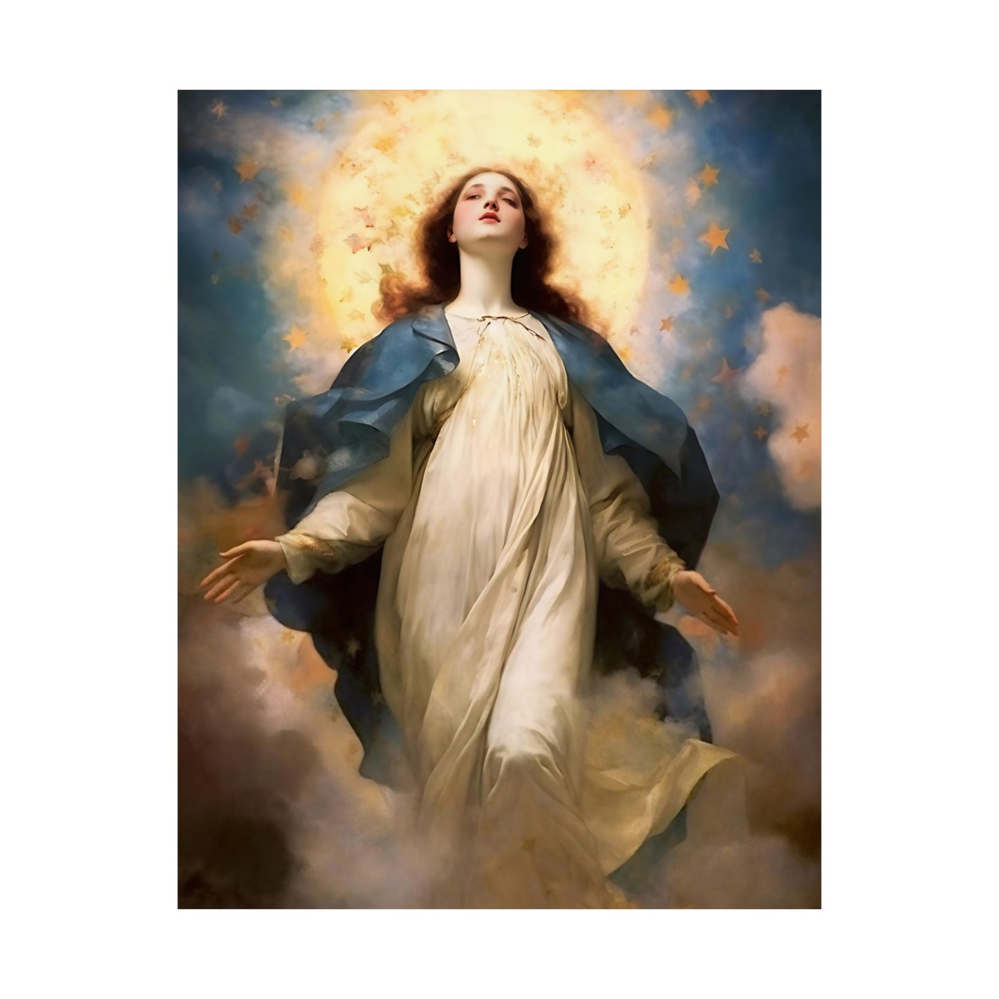 The Assumption of Mary Print - Sanctified Souls Print - Multiple Sizes - Premium Matte Vertical Posters
