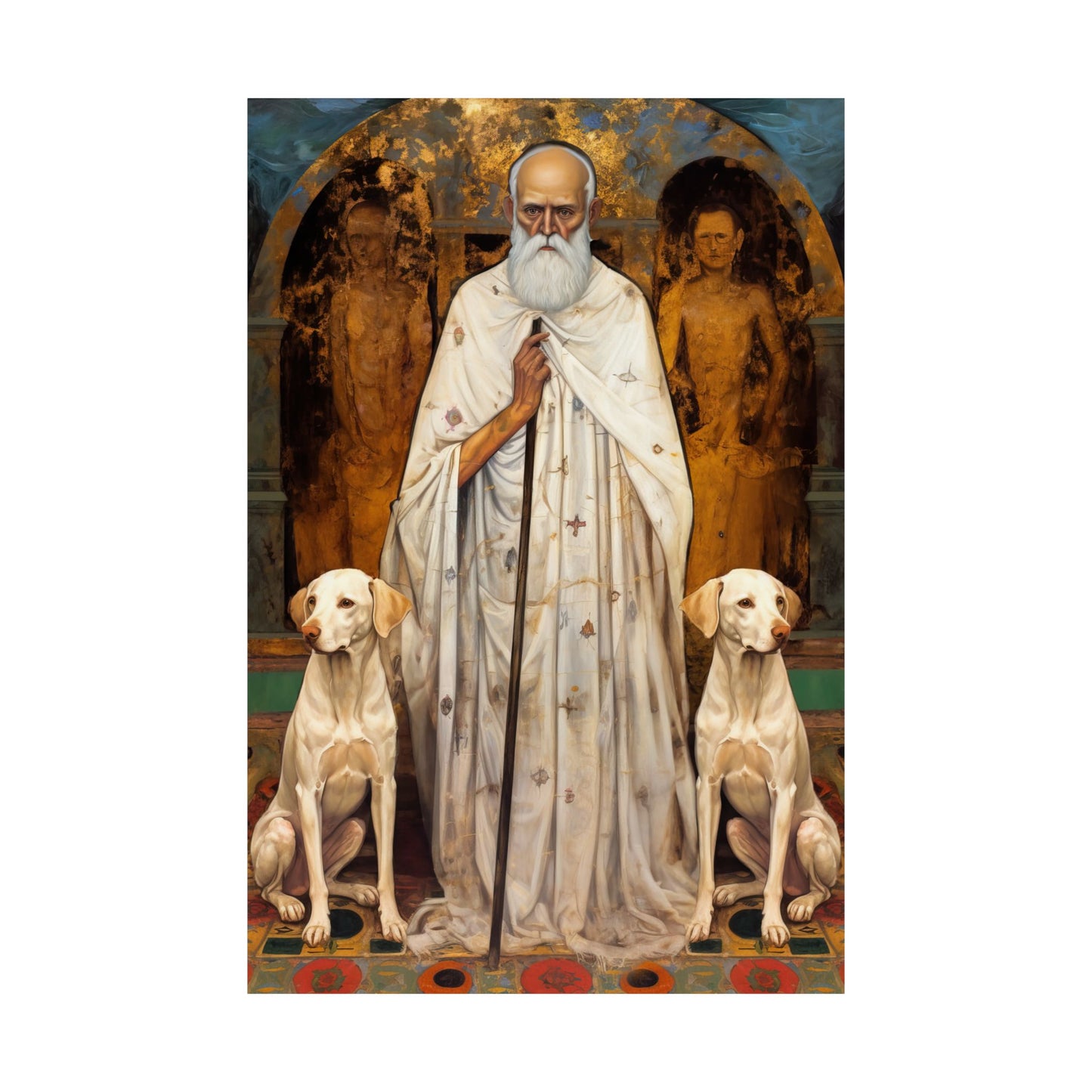 Saint Lazarus of Bethany - Sanctified Souls Print - Multiple Sizes - Premium Matte Vertical Posters