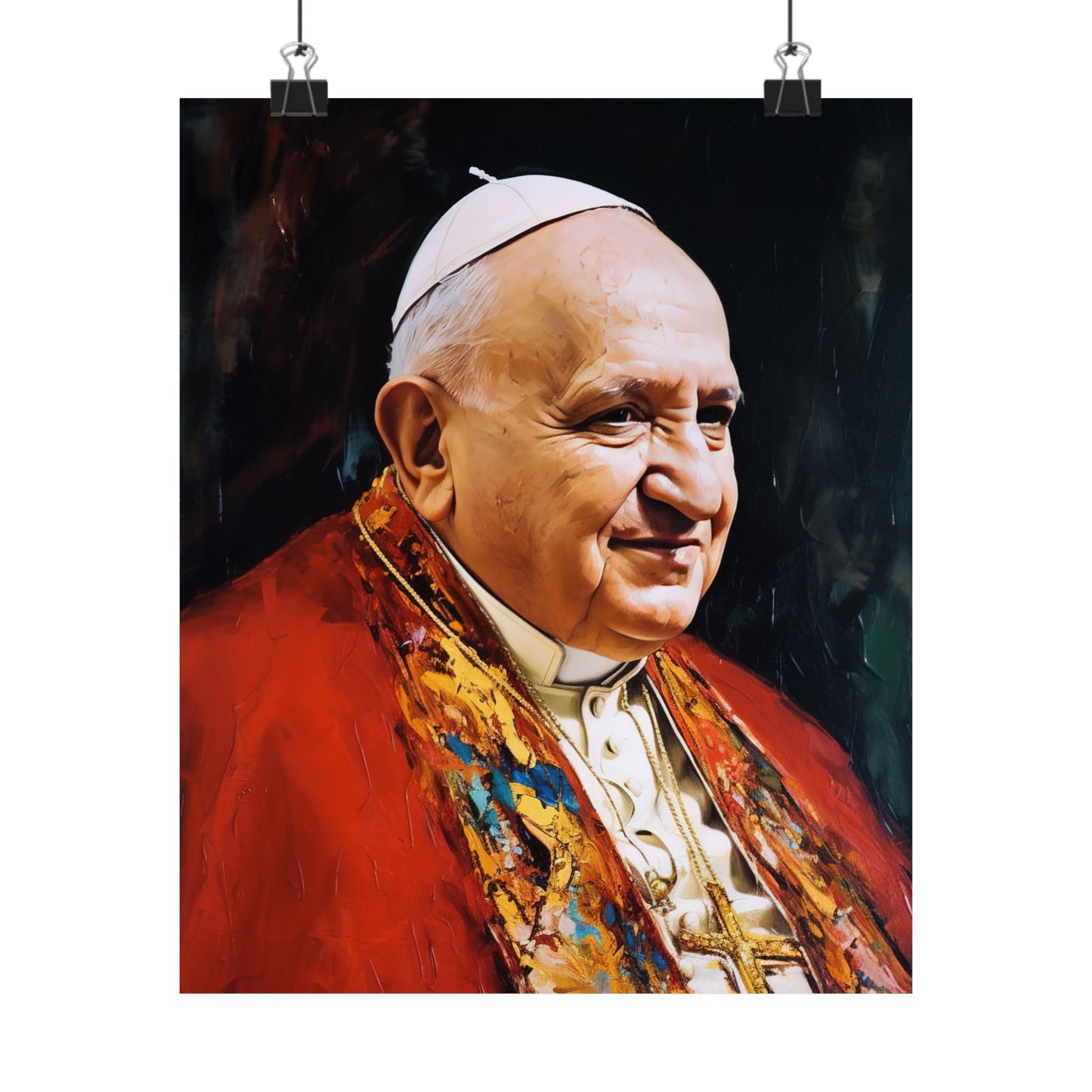 Pope Saint John XXIII - Sanctified Souls Print - Multiple Sizes - Premium Matte Vertical Posters