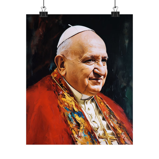 Pope Saint John XXIII - Sanctified Souls Print - Multiple Sizes - Premium Matte Vertical Posters