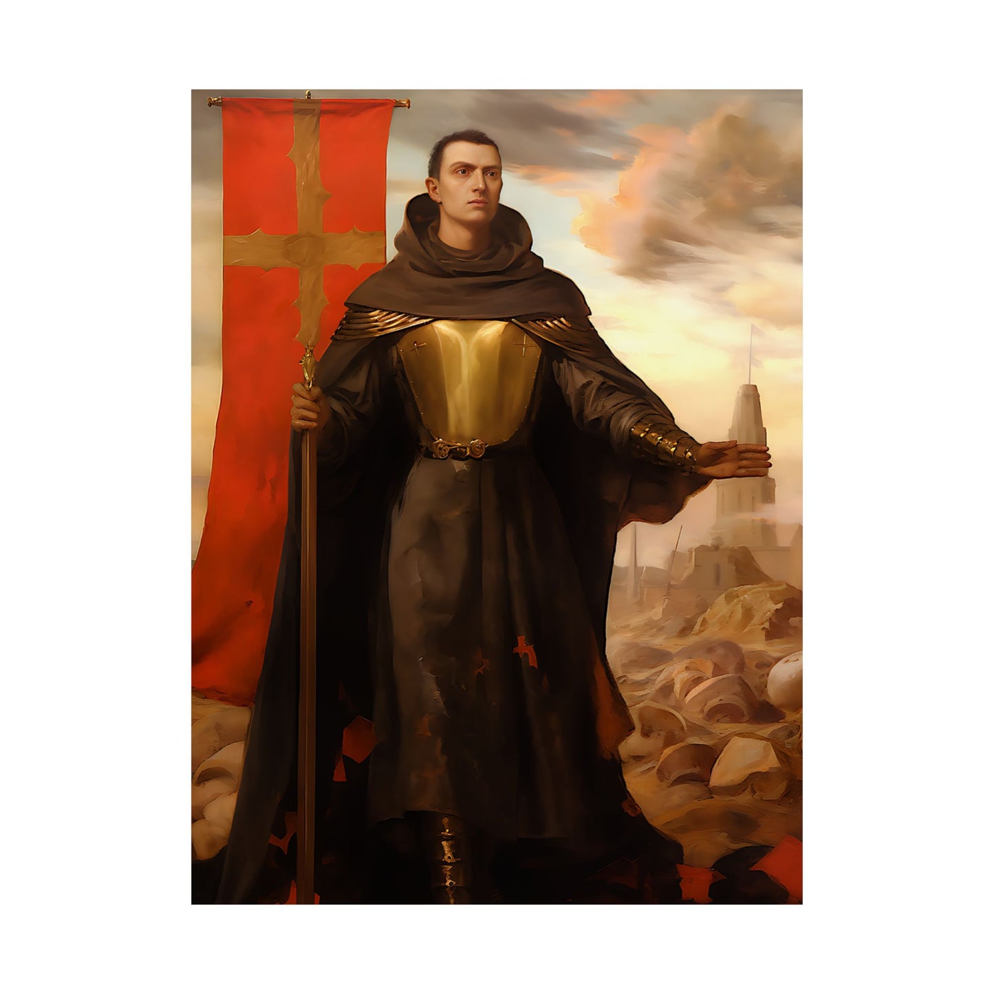 Saint John of Capistrano - Sanctified Souls Print - Multiple Sizes - Premium Matte Vertical Posters