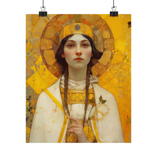 Saint Agatha Print - Sanctified Souls Print - Multiple Sizes - Premium Matte Vertical Posters - Patron Saint of Nurses