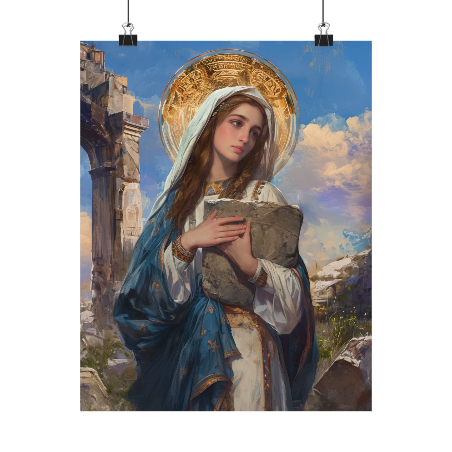 Saint Euphrasia of Constantinople Print - Sanctified Souls Print - Multiple Sizes - Premium Matte Vertical Posters