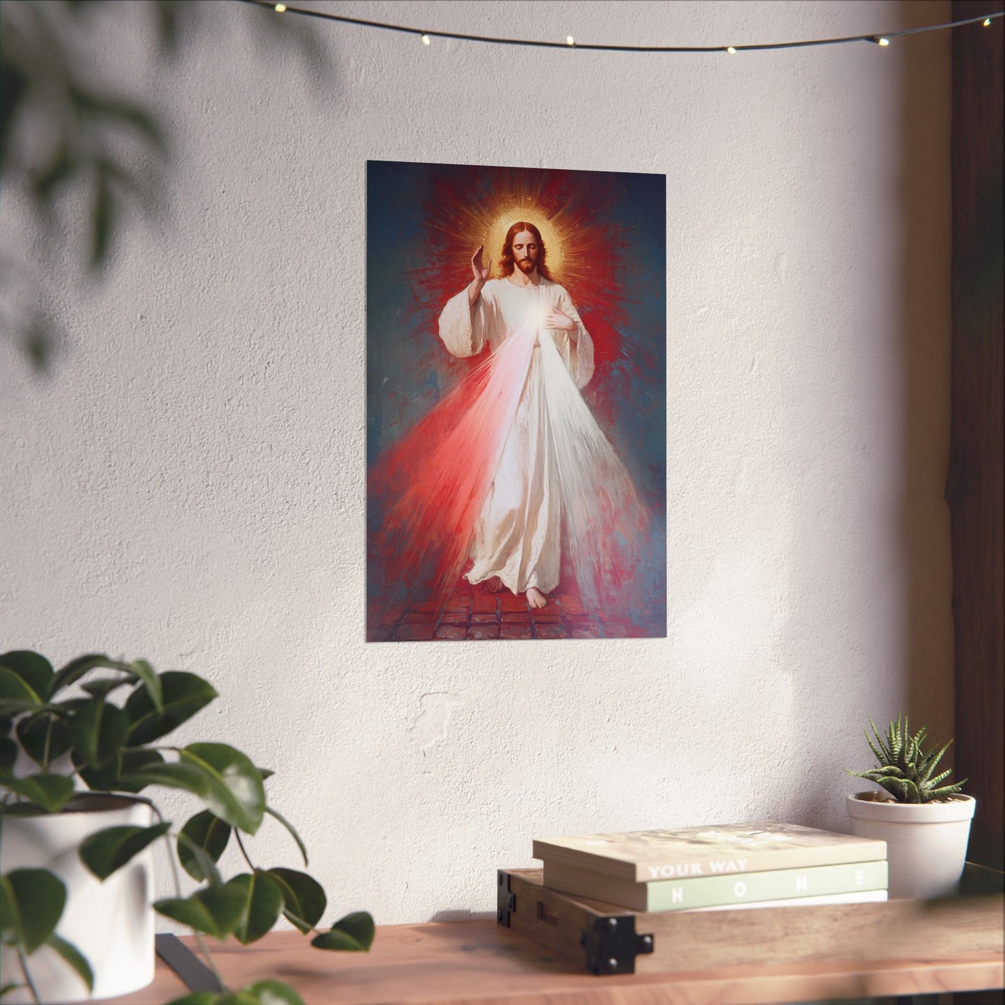 The Divine Mercy - Our Lord Jesus Christ  - Sanctified Souls Print - Multiple Sizes - Premium Matte Vertical Posters