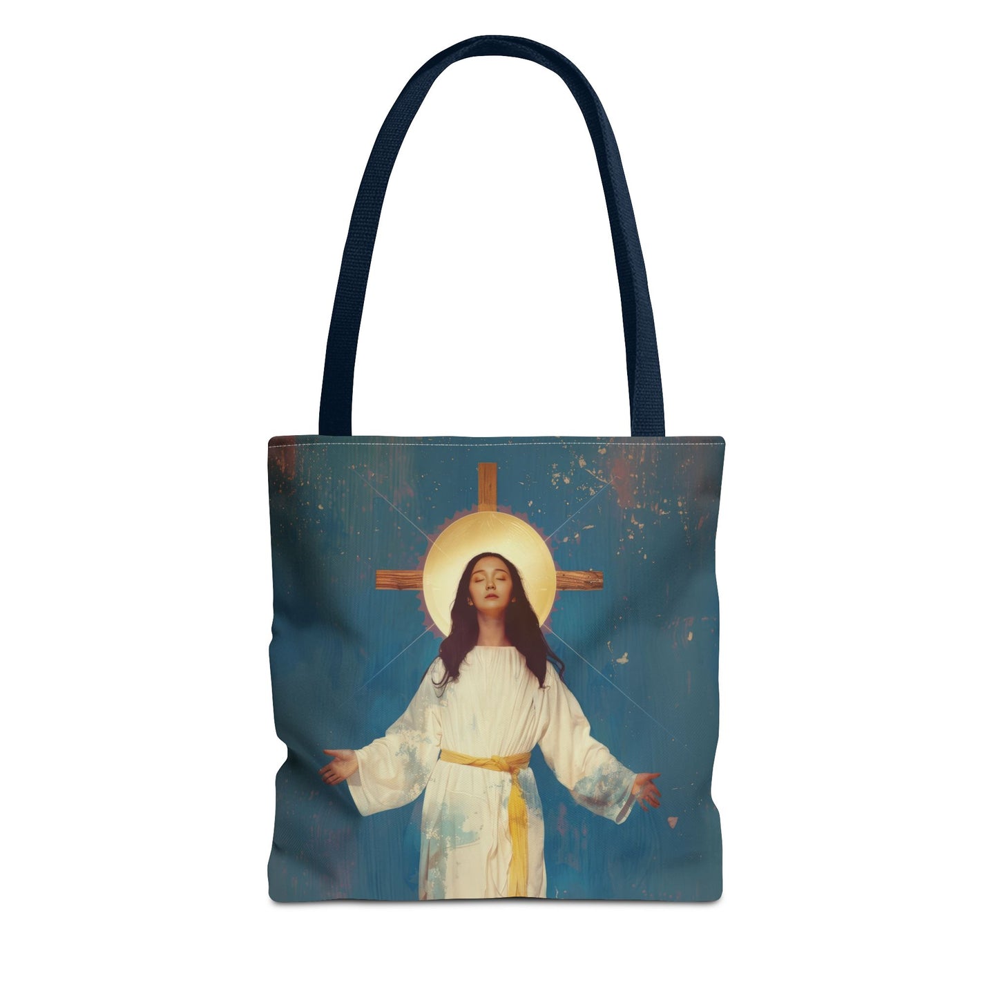 Our Lady of Akita - Mother Mary - Tote Bag - Large Medium Small Faith Art Bag - Re-usable Tote Purse - Double Sided